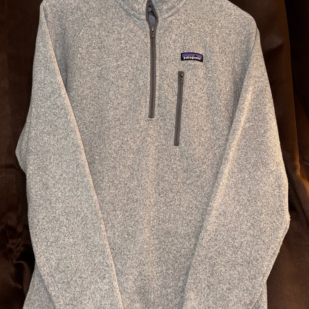 Men’s Patagonia Better Sweater Heather Gray Half Zip-Up